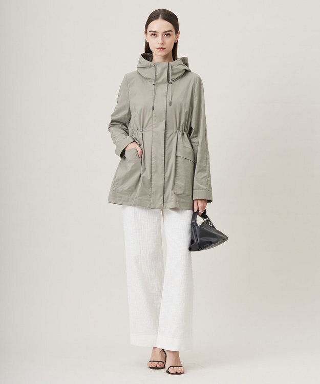 ICB 【撥水加工】メモリーストレッチタフタ マウンテンパーカー カーキ系