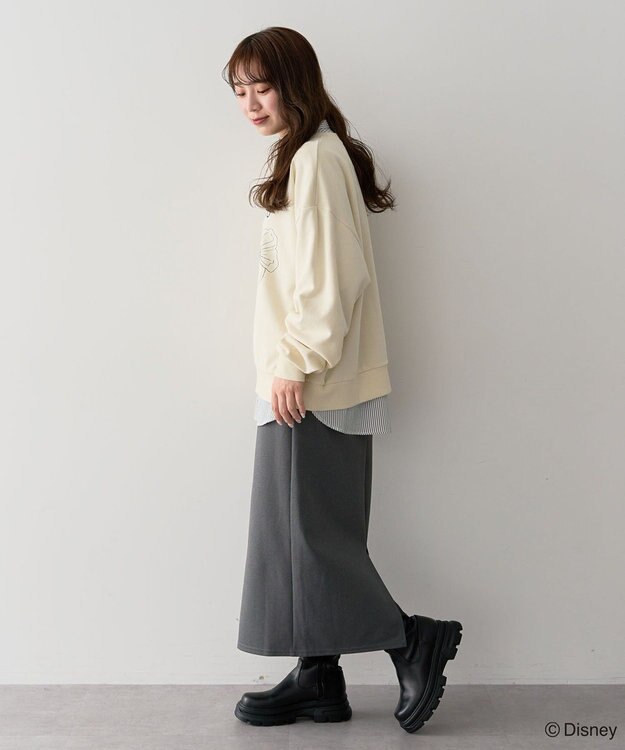 Green Parks ミッキー＆フレンズ／裏毛プルオーバー Ivory