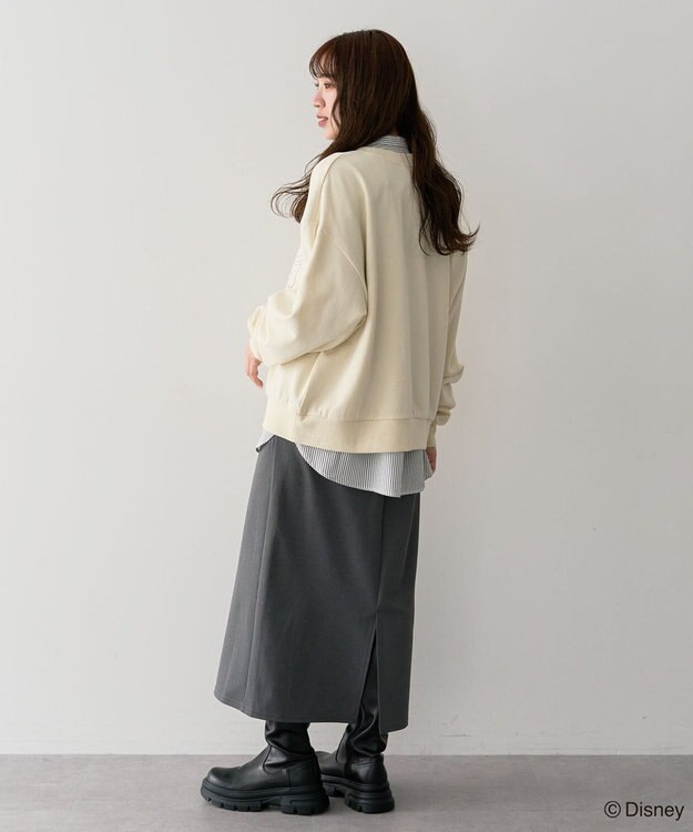 Green Parks ミッキー＆フレンズ／裏毛プルオーバー Ivory