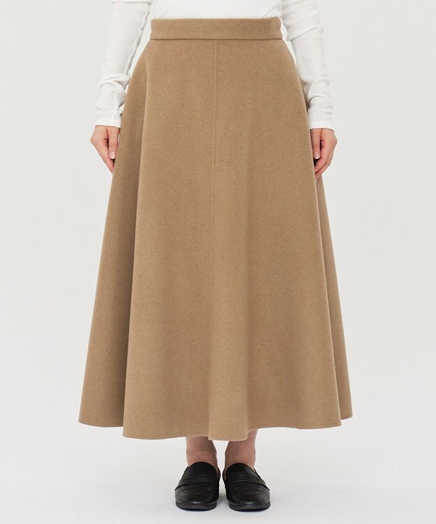 uncrave リバー フレア スカート（uncrave STANDARD） ベージュ