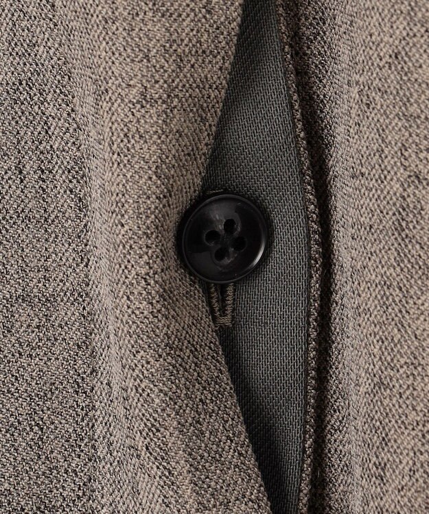 uncrave ウォッシャブルウールライクツイル ドルマンシャツ シャンブレーチャコール