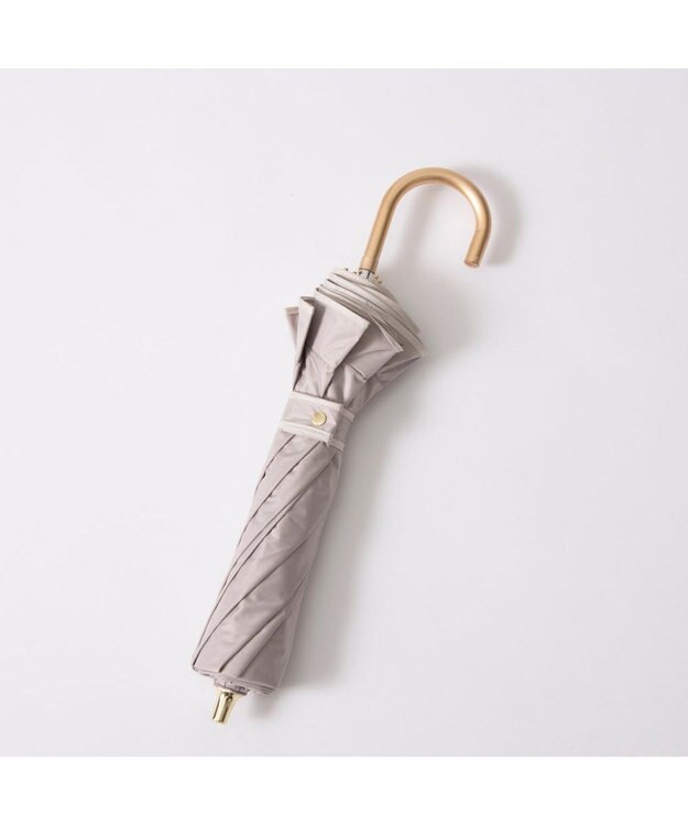 UNBILLION カシュネ cachenez / 【晴雨兼用】【日傘】 【UV カット率99.999.9％以上】PUへプラムトップレス折りたたみ傘 ダークベージュ