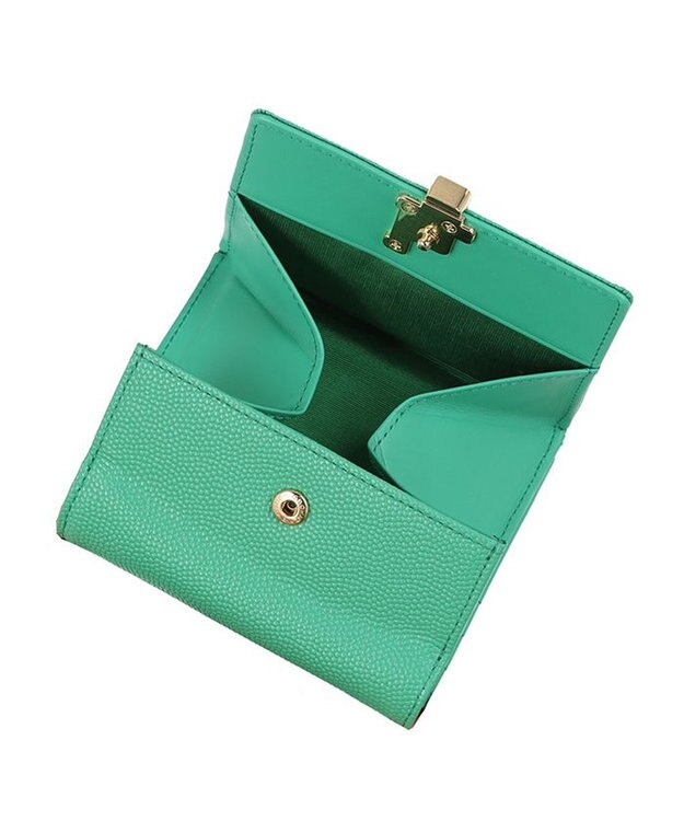 LANVIN en Bleu エルヴィー 内BOX財布 グリーン