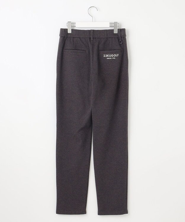 23区GOLF 【WOMEN】【ストレッチ】千鳥柄プリント パンツ ダークブラウン系5