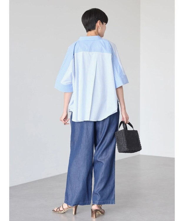 AMERICAN HOLIC 接触冷感デニムイージーワイドパンツ Indigo