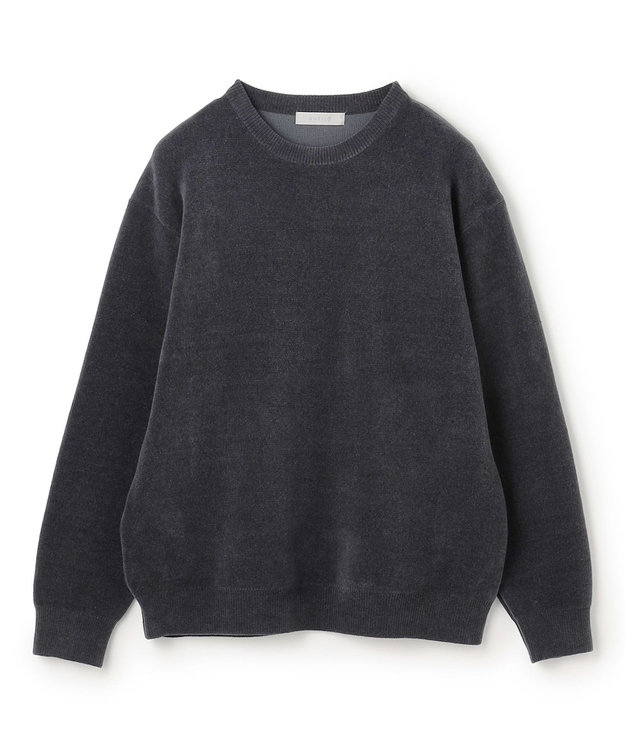 UNFILO MENS ライトモール ニット チャコールグレー