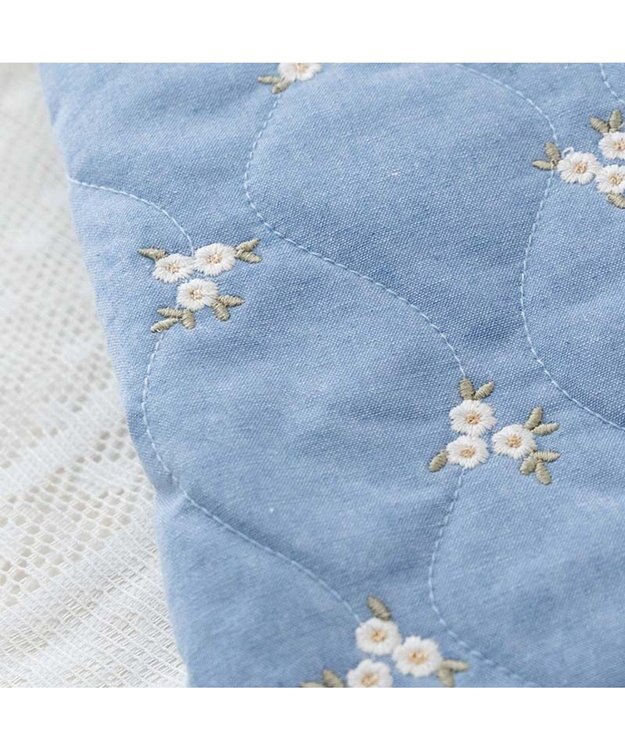 PET PARADISE ペットパラダイス キルトジャケット 《小花》 小型犬 ライトブルー