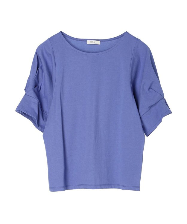 earth music&ecology タックスリーブプルオーバー Blue