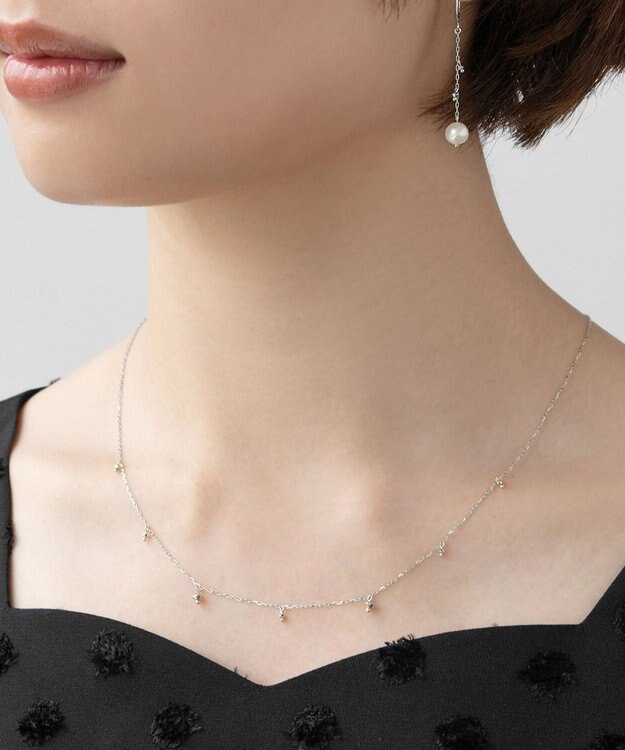 TOCCA 【WEB限定】SEEDS NECKLACE K10ホワイトゴールド ネックレス ホワイトゴールド系