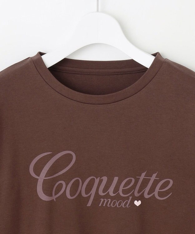 Feroux レタード カットソー ダークブラウン系