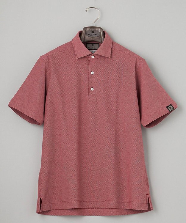 GOTAIRIKU 2年連続売上NO1【仕事で着られる】キレイめ 鹿の子ビズポロシャツ ワイン系