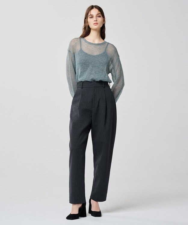 uncrave 【手洗い可】シルキーニット カップ付き キャミソール（uncrave WHITE） スレート