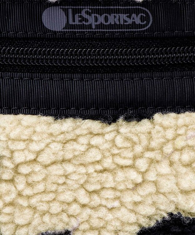 LeSportsac DENIM MINI N/S TOTE/ブラックデニム/レオパードシェルパ ブラックデニム/レオパードシェルパ