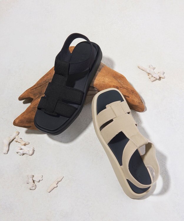 steppi 【洗える】グルカサンダル ブラック