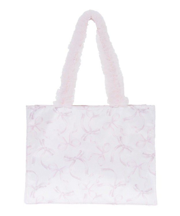 Maison de FLEUR ピンクマニアフリルスクエアトートMバッグ Light Pink