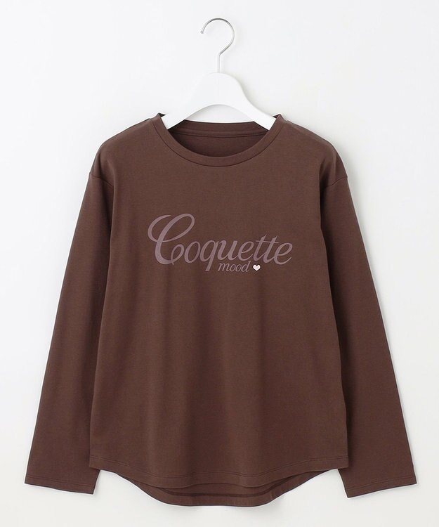 Feroux レタード カットソー ダークブラウン系