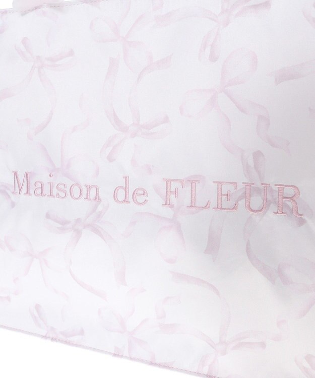 Maison de FLEUR ピンクマニアフリルスクエアトートMバッグ Light Pink