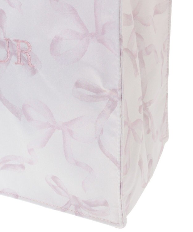 Maison de FLEUR ピンクマニアフリルスクエアトートMバッグ Light Pink