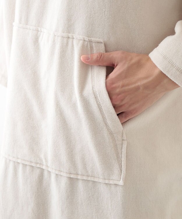 UCHINO エアリータッチ ポケット付サウナポンチョ ベージュ