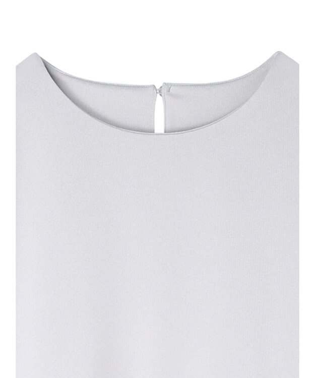 Green Parks マジョリカ袖ドッキングワンピース Gray