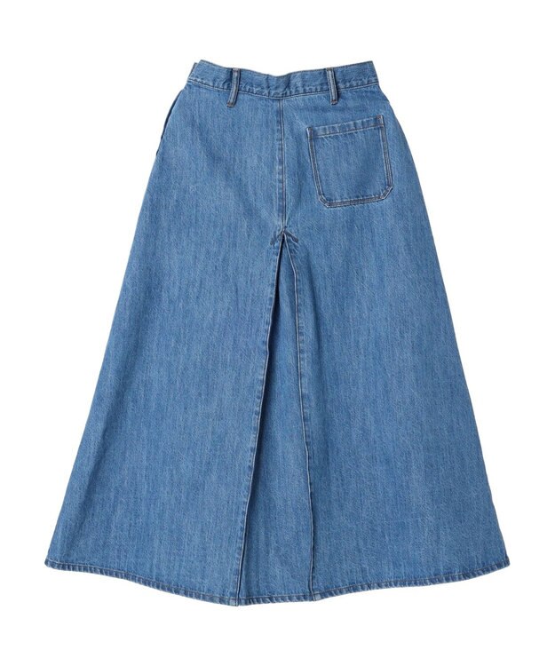 CRAFT STANDARD BOUTIQUE Ａライン４ＷＡＹデニムスカート Light Indigo