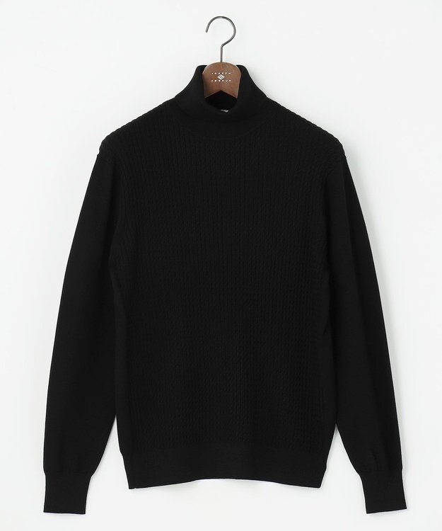 JOSEPH ABBOUD 【キングサイズ・チクチクしない/3シーズン対応/サスティナブル】SNOWY タートルネックセーター ブラック系