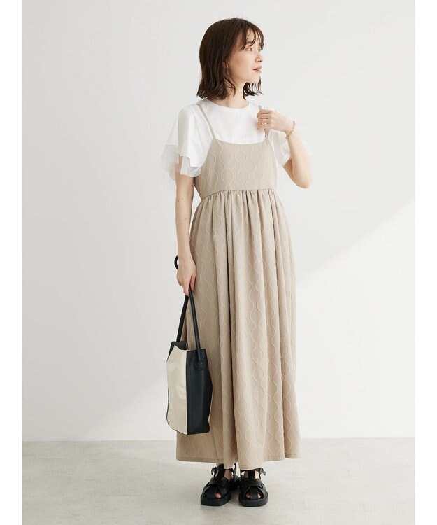 Green Parks ・ＥＬＥＮＣＡＲＥ　ＤＵＥ　フレアスリーブＴシャツ Off White