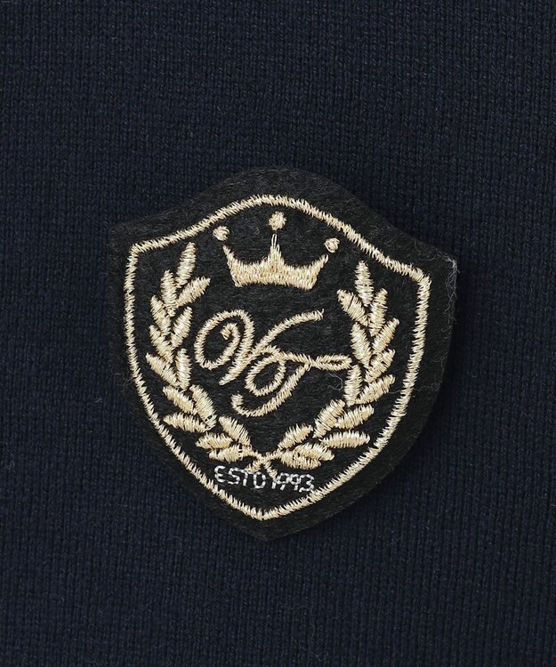 23区 【洗える】コンパクトコットンポリエステル カーディガン ネイビー系