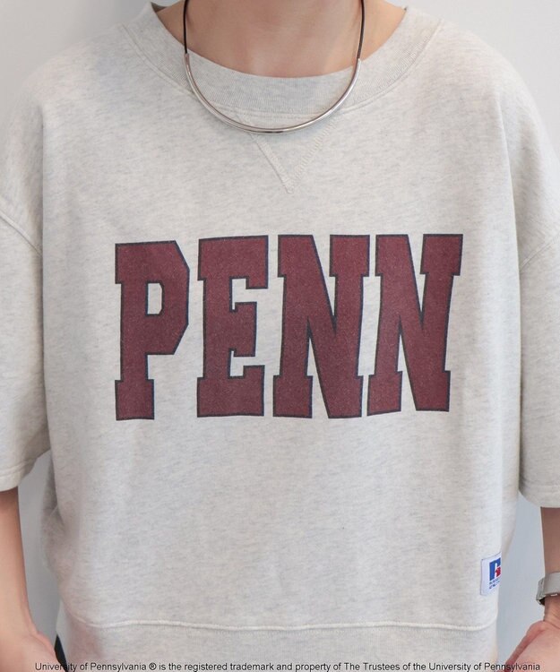 AMERICAN HOLIC 【RUSSELL×PENN】半袖スウェット Gray Mixture