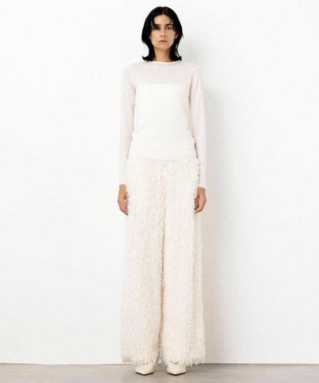 NAVE 【Nave・手洗い可】リュクスウール クルーネックニット アイボリー系