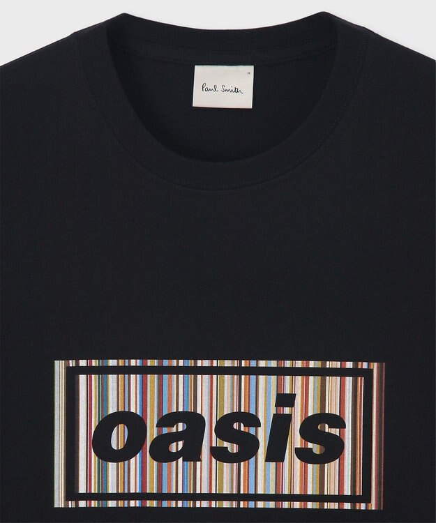 Paul Smith Paul Smith × Oasis シグネチャーストライプロゴ Tシャツ ブラック