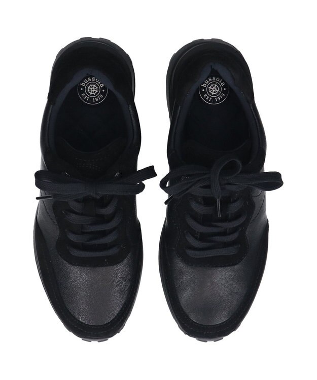 INTER-CHAUSSURES 【BUSSOLA】ヒールアップスニーカー ブラック