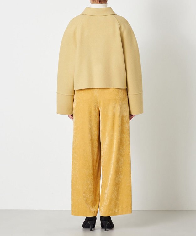 NAVE 【Nave】メルトンリバー ステンカラークロップド コート イエロー系