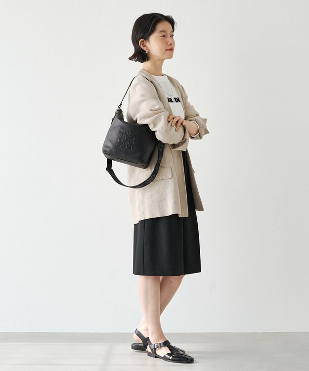 russet 《WEB限定》スタンダードミニショルダーバッグ <エンボスモノグラム>(CE-1718-WEB) Black