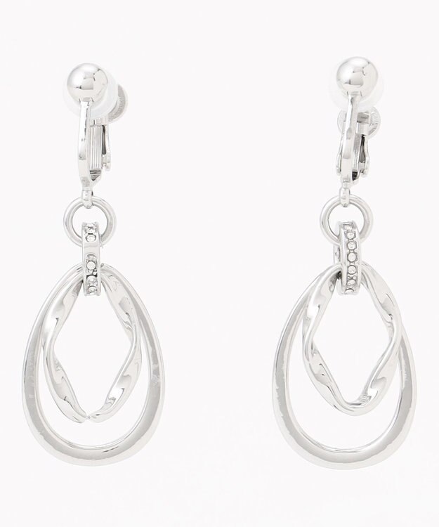 ANY SIS ツイストリング イヤリング シルバー