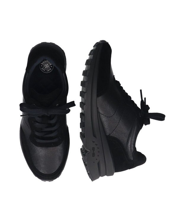 INTER-CHAUSSURES 【BUSSOLA】ヒールアップスニーカー ブラック