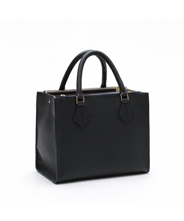 A.D.M.J. 【牛革】モーツァルト/スパニッシュレザーバイカラーWジップトートM マリノ