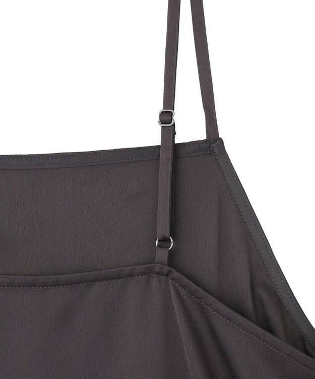 AMERICAN HOLIC イレギュラーヘムサテンレースキャミソール Charcoal Gray