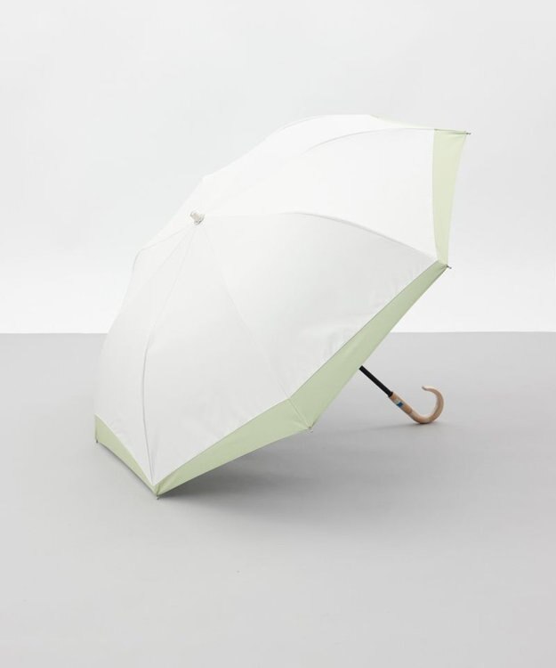 AURORA 【 BLAO（ブラオ）】サマーシールド 変形切継ぎ晴雨兼用傘(折りたたみ傘) クリーム