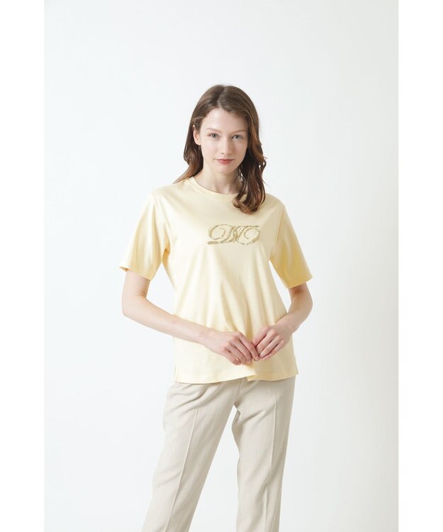 DAKS ロゴ スパンコール Tシャツ コイ