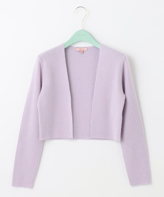 TOCCA 【洗える！】CASHEMERE ボレロ ライラック系