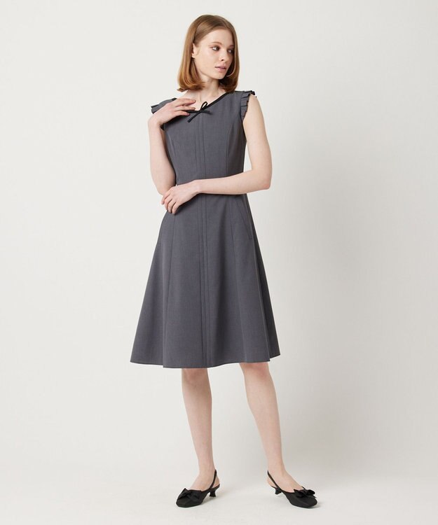 TOCCA 【WEB限定】【洗える！】AFTER RAIN ドレス グレー×ブラック系