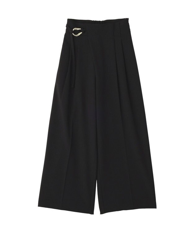 YECCA VECCA メタルベルトワイドパンツ Black