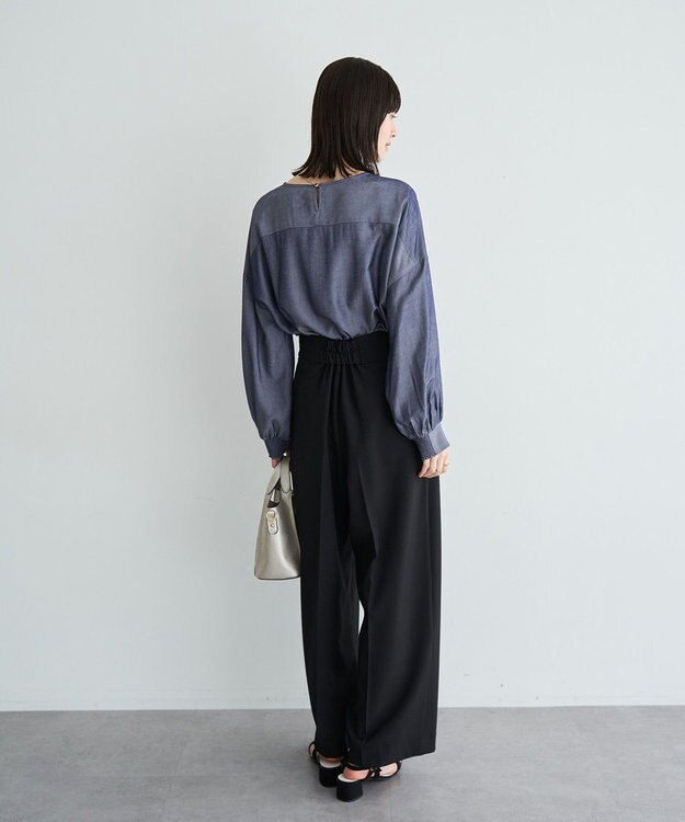 YECCA VECCA メタルベルトワイドパンツ Black