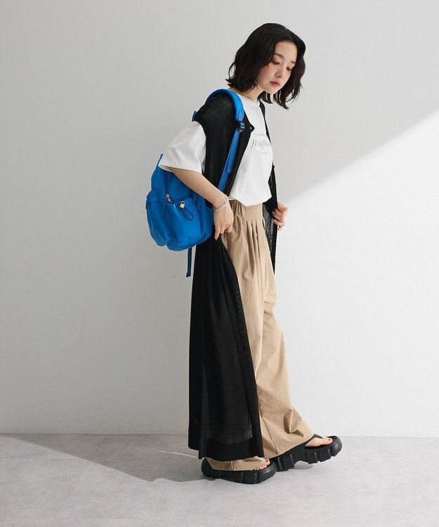 Green Parks 前後２ＷＡＹレイヤーニットワンピース Black