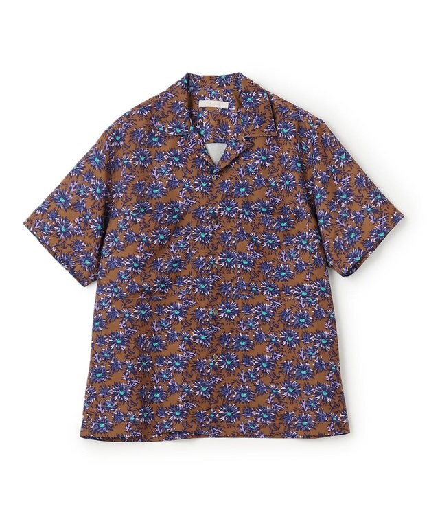 UNFILO MENS TORO TORO オープンカラーシャツ [24年春夏商品] 花柄青