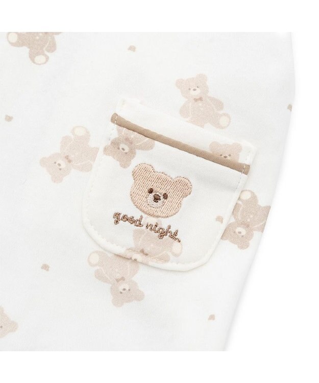 PET PARADISE ペットパラダイス くまさん パジャマ 小型犬 ホワイト×ブラウン