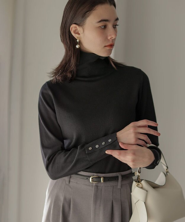 組曲 S ニューシックタートル ニット ブラック系