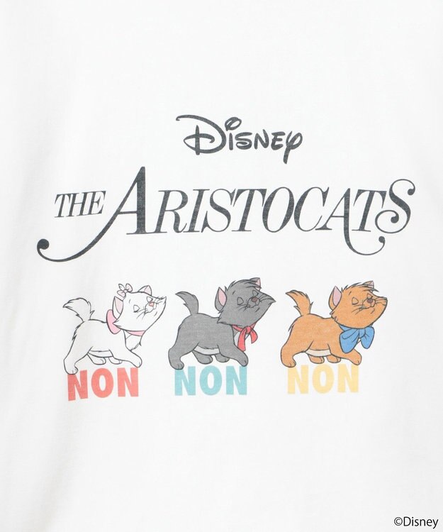 earth music&ecology Ｄｉｓｎｅｙ／Ｔｈｅ　ＡｒｉｓｔｏｃａｔｓプリントロンＴ Off White