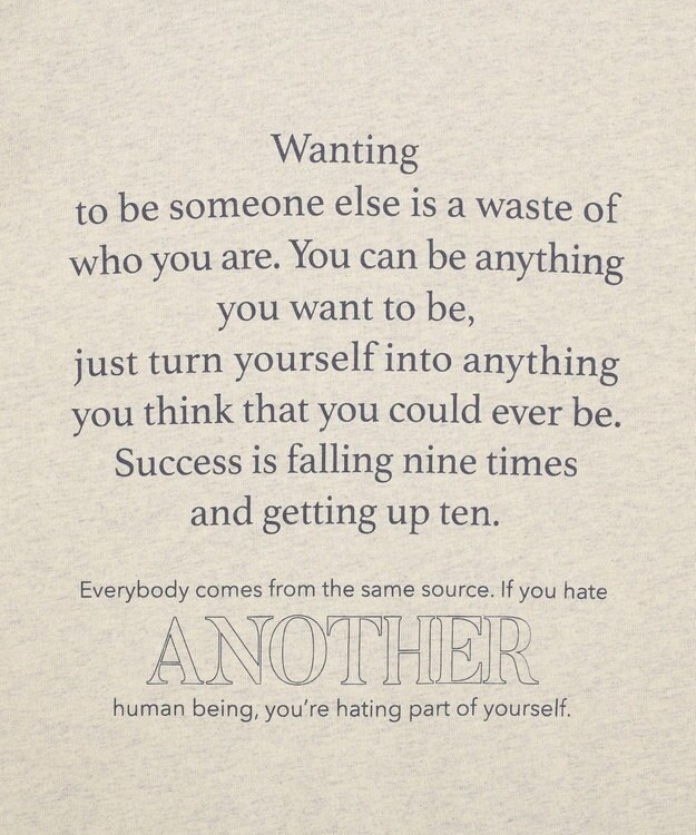 AMERICAN HOLIC メッセージロゴＴシャツ Oatmeal